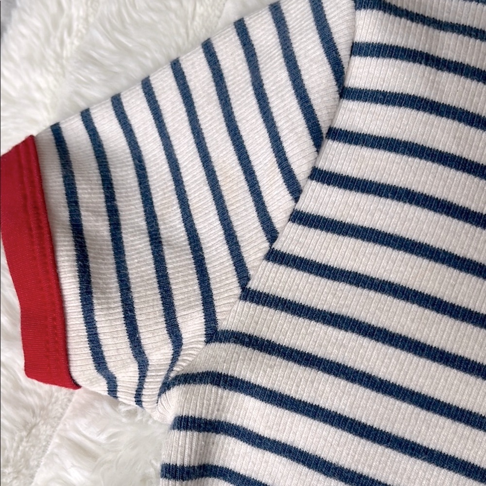 Zara Kids Striped T-Shirt - Red and White - Picture 4 of 5